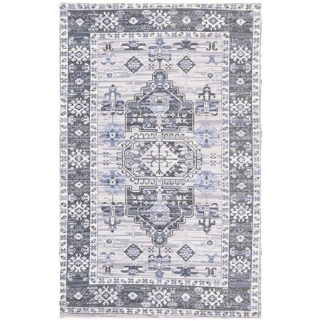 Safavieh 8 x 10 ft. Saffron Rectangle Flat Weave Rug Purple & Ivory SFN651V-8